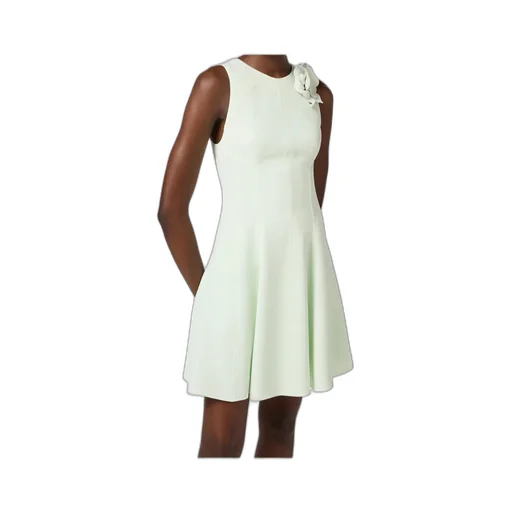 Flared Crepe Dress