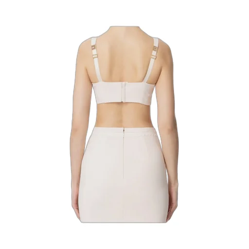 Double-Layer Stretch Crepe Top