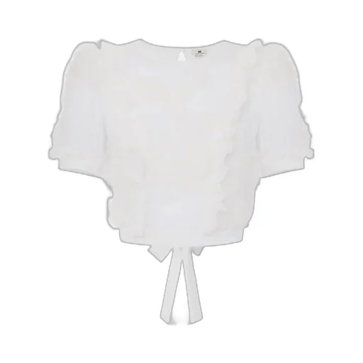 Ruffled Embroidered Top