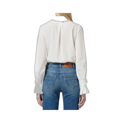Floral-Embroidered Long-Sleeved Shirt