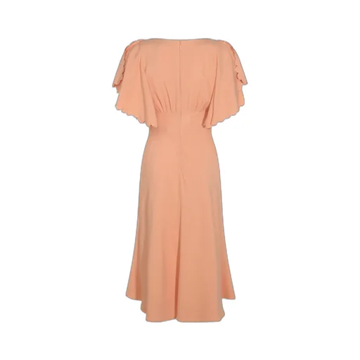 V-Neck Flared Dress