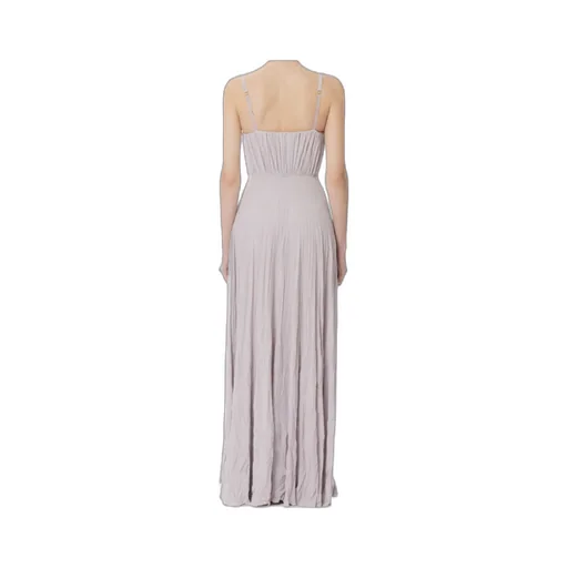 Floral Embellished Pleated Sleeveless Dress