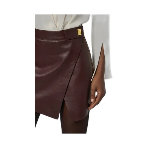 Asymmetrical Zip-Detailed Mini Skirt