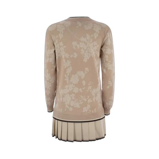 Floral Jacquard Cardigan Dress