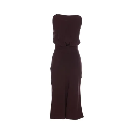 CrÊPe-Back Satin Dress
