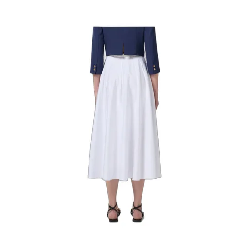 Belted Bow Detailed Satin Skirt