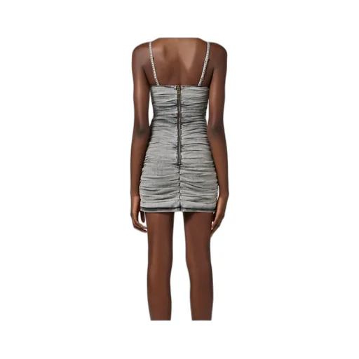 Shoulder Straps Denim Mini Dress