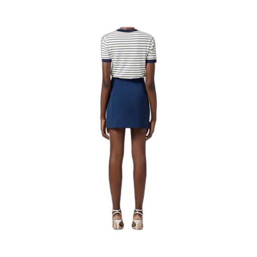 Embellished Piping CrÊPe Miniskirt