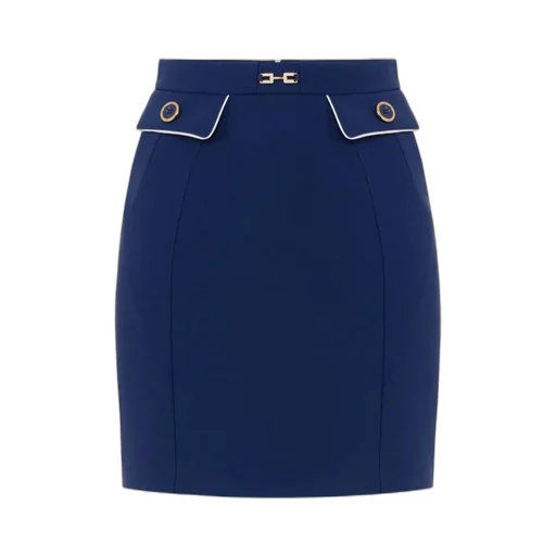 Embellished Piping CrÊPe Miniskirt