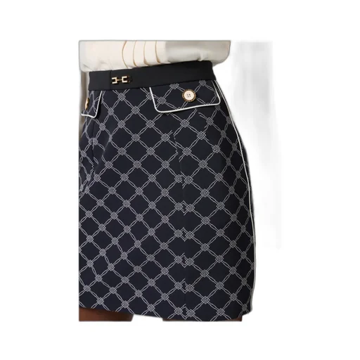 All-Over Printed Mini Skirt