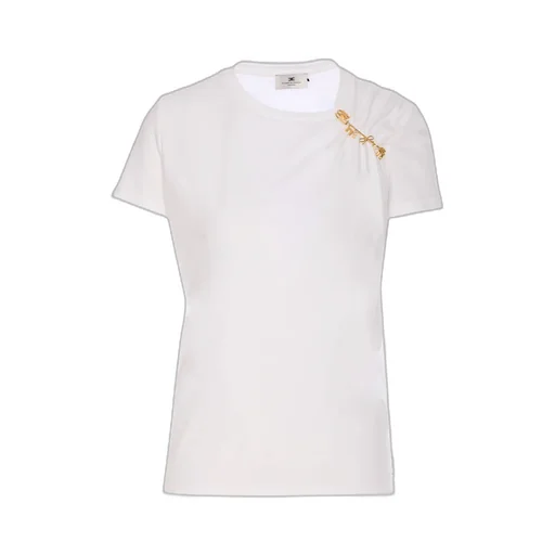 Jewelled Brooch Jersey T-Shirt