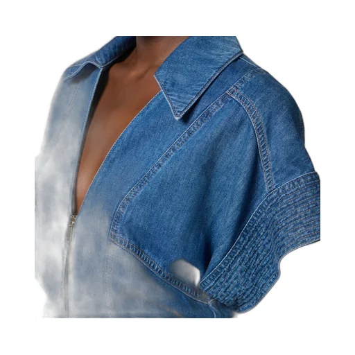 Denim Romper Suit