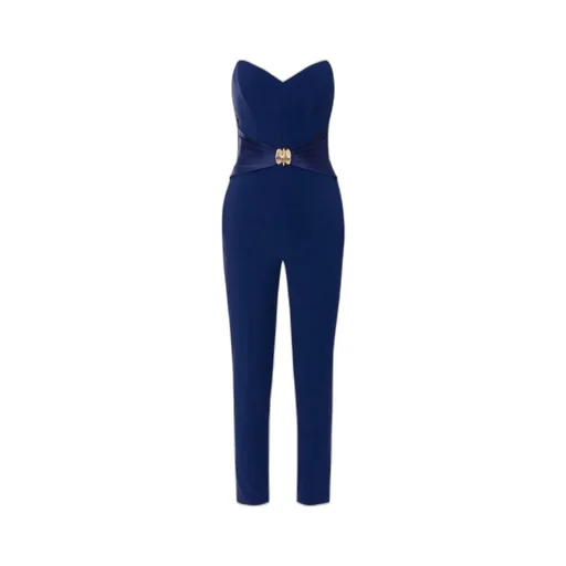 Flowing Macro Bow CrÊPe Jumpsuit