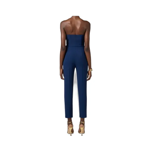 Flowing Macro Bow CrÊPe Jumpsuit