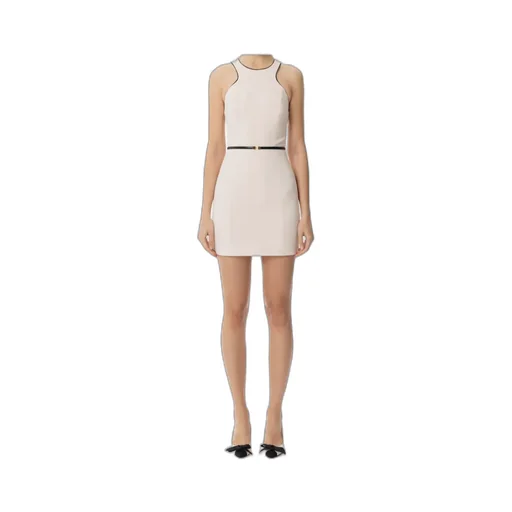 Sleeveless Belted CrÊPe Dress