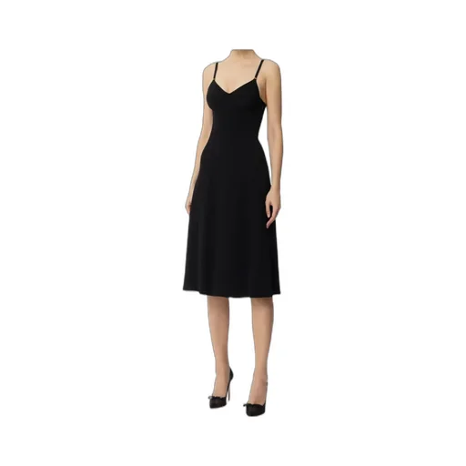 Lace-Up Midi Dress