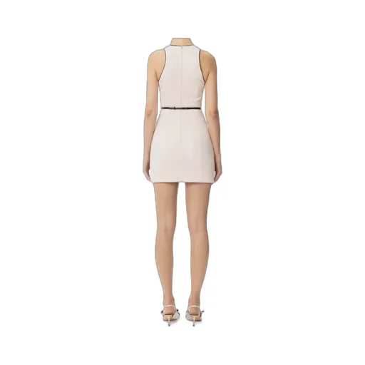 Sleeveless Belted CrÊPe Dress