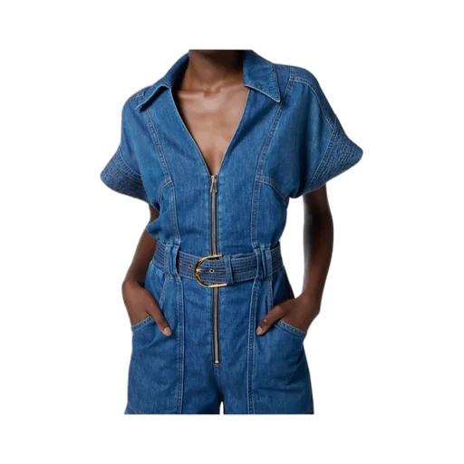 Denim Romper Suit