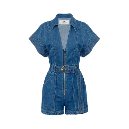 Denim Romper Suit