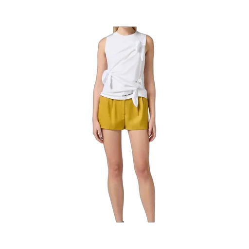 Bow-Detailed Jersey Tank Top