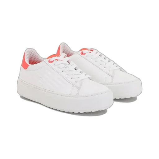 Logo-Patterned Lace-Up Casual Sneakers
