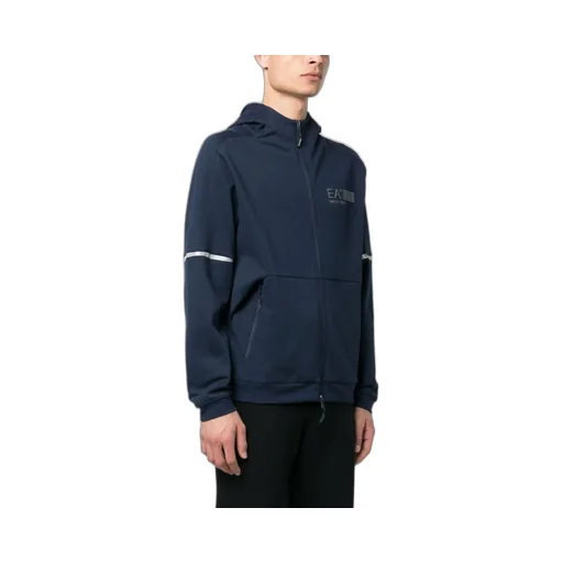 Logo-Print Zip-Up Hoodie