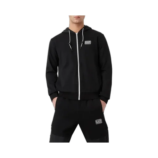 Logo Hooded Zipper Sweater