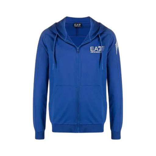 Logo-Print Zip-Up Hoodie