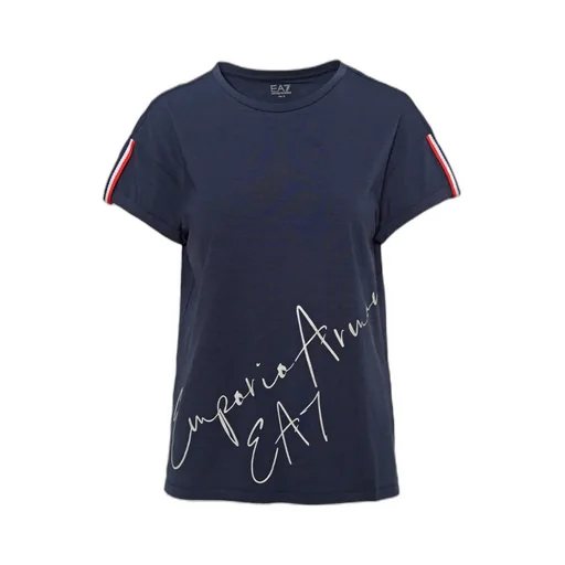 Round Collar Striped T-Shirt
