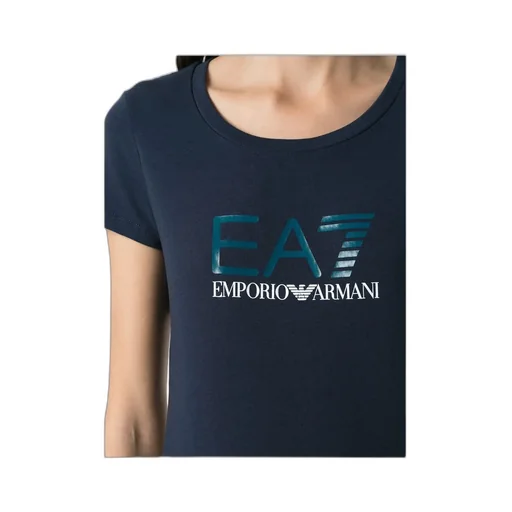 Logo-Print Scoop Neck T-Shirt