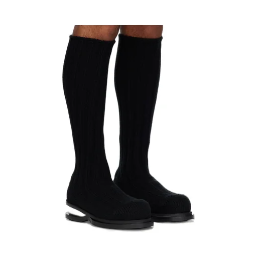 Round-Toed High Boots