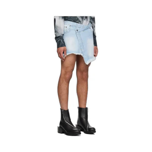 Belt-Loop Denim Skirt