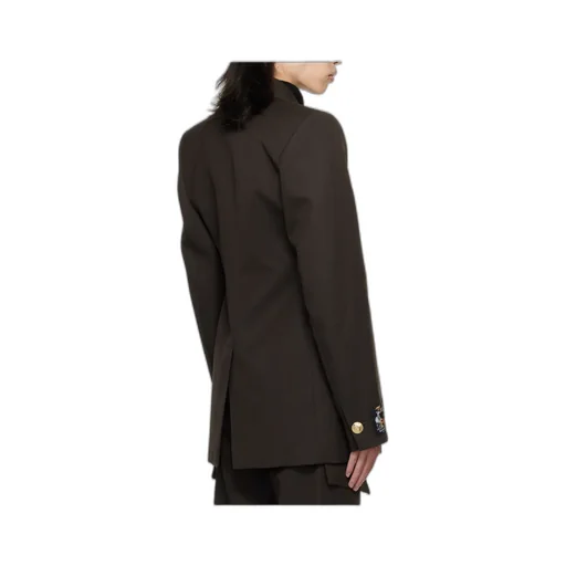Golden Button Fitted Blazer