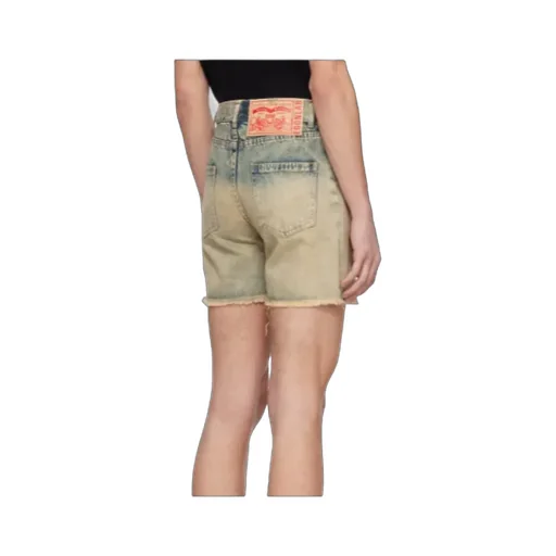 Belt-Loop Denim Shorts