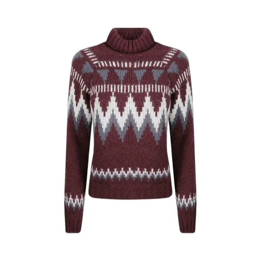 High-Necked Knitted Sweater