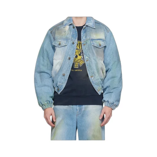Long-Sleeved Denim Cotton Suit