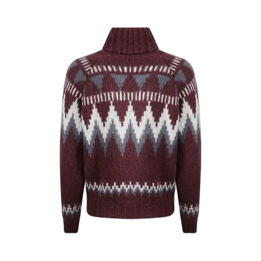 High-Necked Knitted Sweater