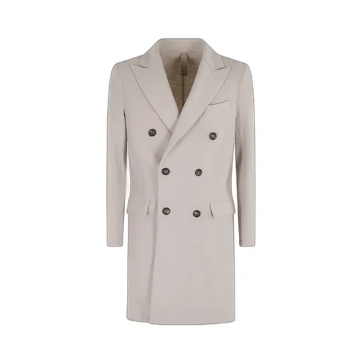 Double-Breasted Long-Sleeve Coat