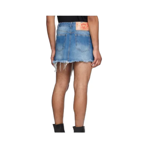 Belt-Loop Denim Skirt