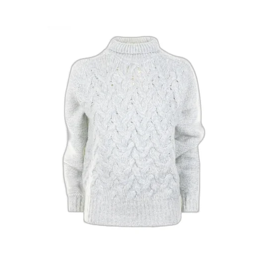 Cable-Knit Turtleneck Sweater
