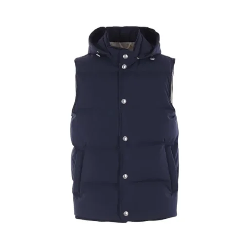 Hooded Buttoned Gilet