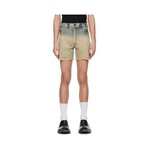 Belt-Loop Denim Shorts
