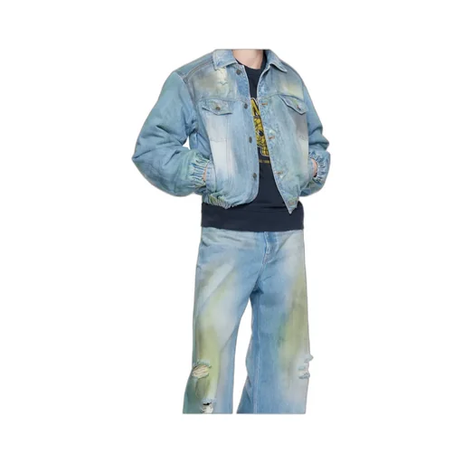 Long-Sleeved Denim Cotton Suit