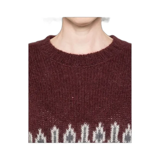 Fairisle-Pattern Crew-Neck Sweater
