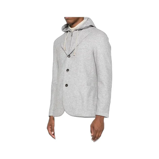 Hooded Wool Blazer