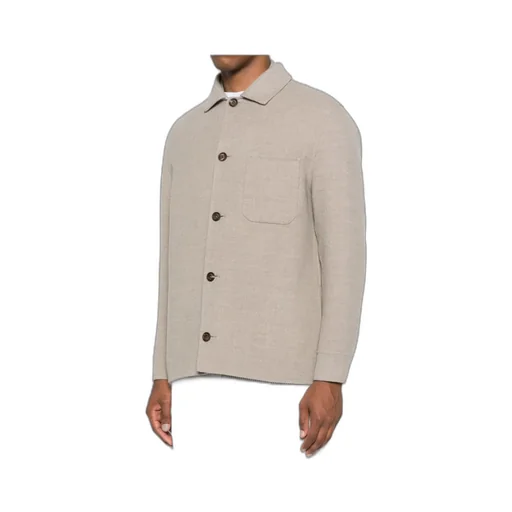 Button-Snap Pocket Casual Jacket