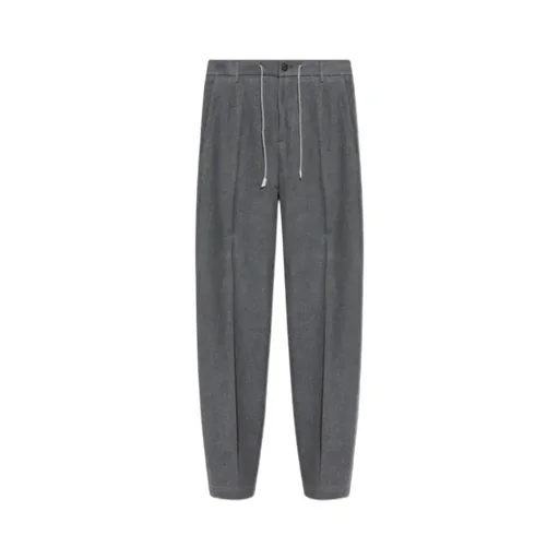 Drawstring Pleated Pants