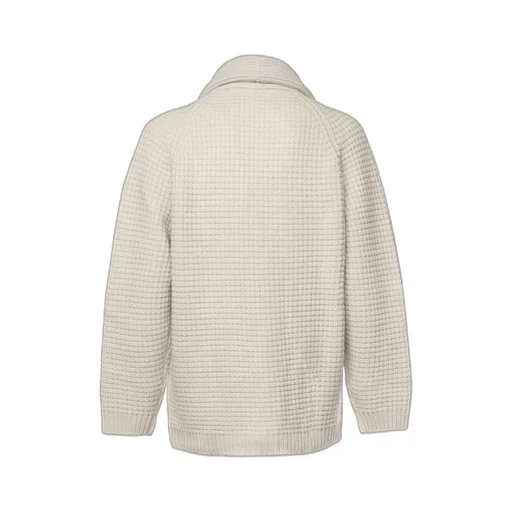 Buttoned V-Neck Knitwear
