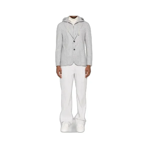 Hooded Wool Blazer
