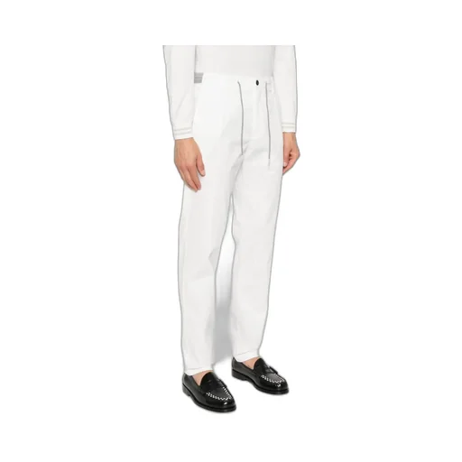 Pleated Drawstring-Waist Trousers